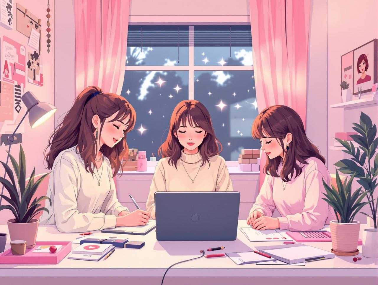 花蛋短剧 - 品牌故事 花蛋短剧创始团队 - 三个女孩的初心故事